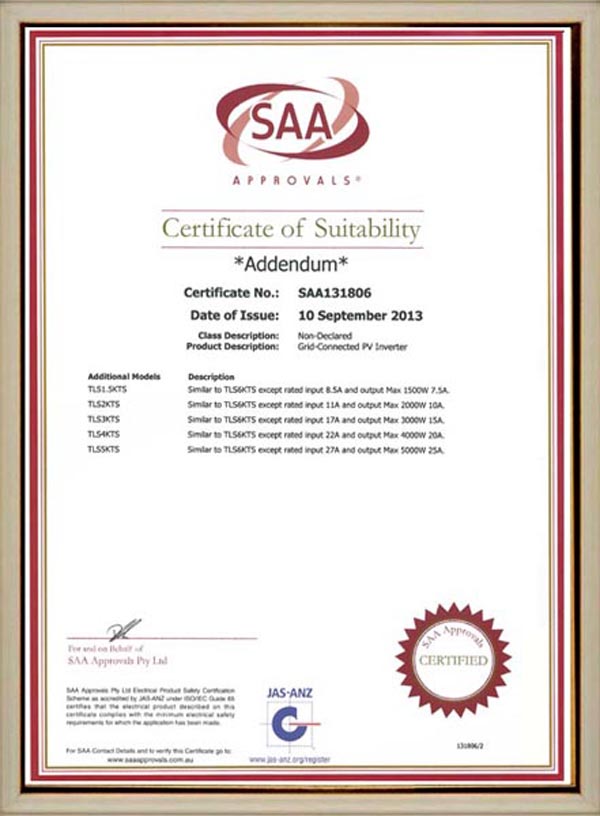 SAA131806 (IEC62109)